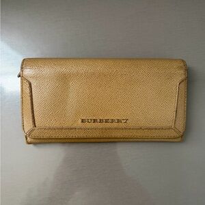 Burberry Gold Textured Wallet